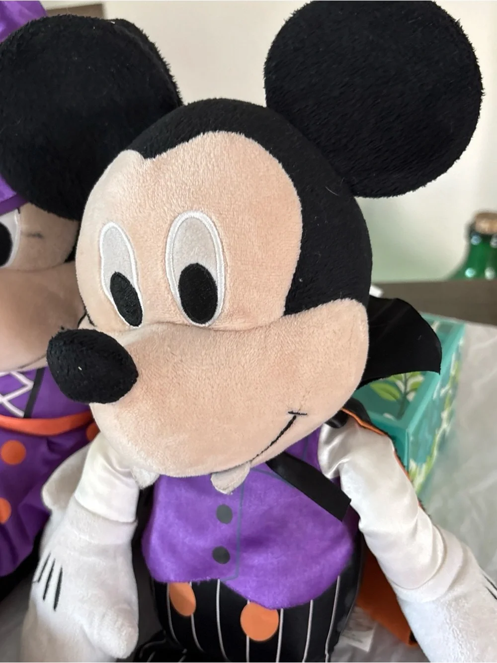 Mickey & Minnie Mouse Halloween Plush | Vampire Mickey & Witch Minnie | 18 inch